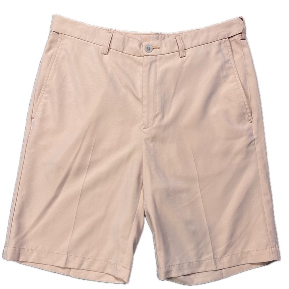 Haggar Men’s Cool 18 Pro Peach Shorts Size 34 - Picture 1 of 6